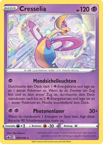 cresselia 064/198 – Pokémon Schaurige Herrschaft Karte