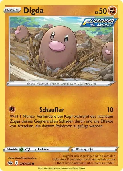 digda 076/198 – Pokémon Schaurige Herrschaft Karte