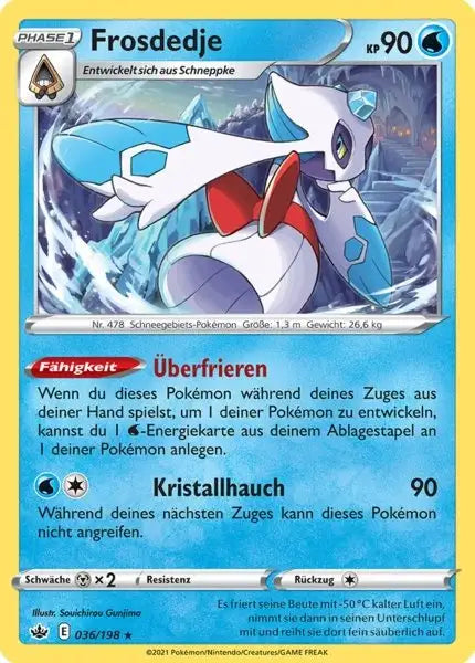 frosdedje 036/198 – Pokémon Schaurige Herrschaft Karte