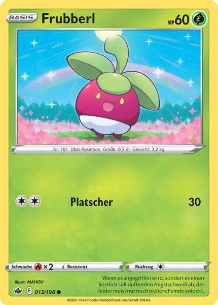 frubberl 013/198 – Pokémon Schaurige Herrschaft Karte