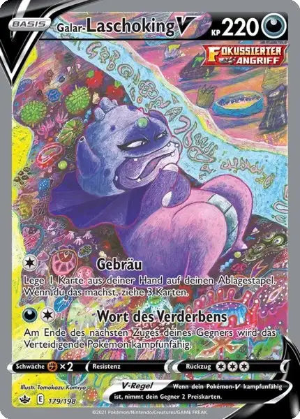 galar laschoking v 179/198 – Pokémon Schaurige Herrschaft Karte