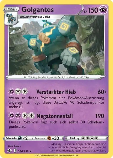golgantes 066/198 – Pokémon Schaurige Herrschaft Karte