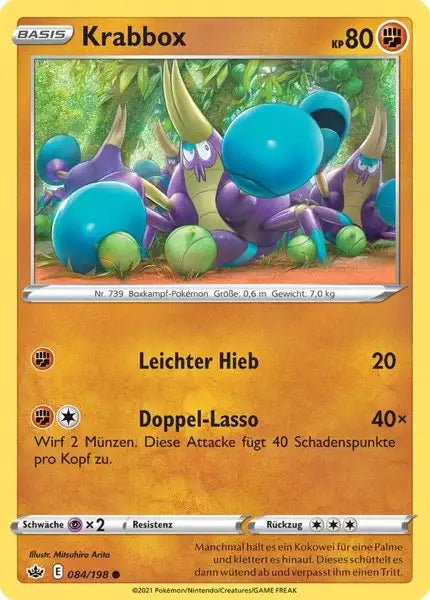 krabbox 084/198 – Pokémon Schaurige Herrschaft Karte