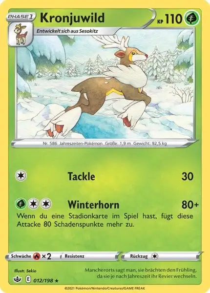 kronjuwild 012/198 – Pokémon Schaurige Herrschaft Karte