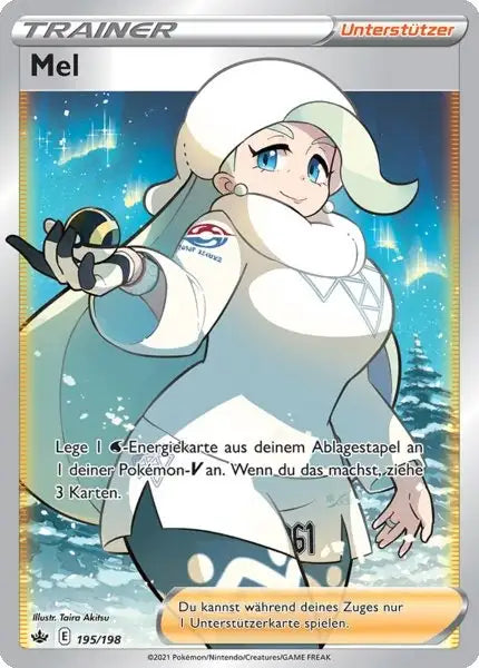 mel 195/198 – Pokémon Schaurige Herrschaft Karte