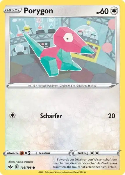 porygon 116/198 – Pokémon Schaurige Herrschaft Karte
