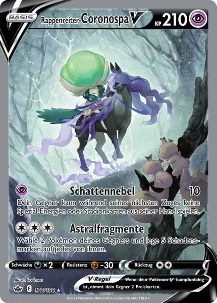 rappenreiter coronospa v 172/198 – Pokémon Schaurige Herrschaft Karte