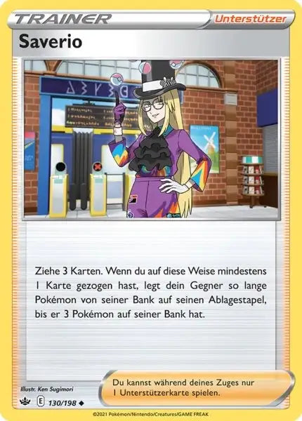 saverio 130/198 – Pokémon Schaurige Herrschaft Karte