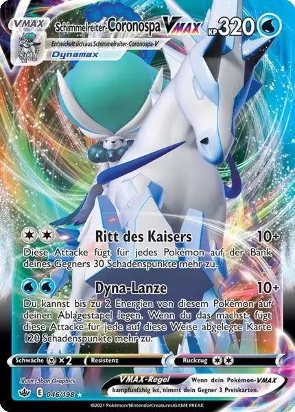 schimmelreiter coronospa vmax 046/198 – Pokémon Schaurige Herrschaft Karte