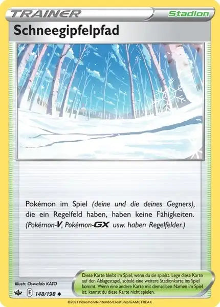 schneegipfelpfad 148/198 – Pokémon Schaurige Herrschaft Karte