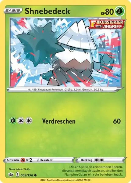 shnebedeck 009/198 – Pokémon Schaurige Herrschaft Karte