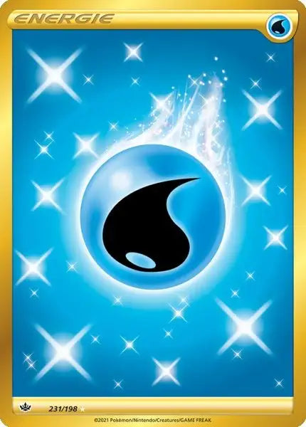 wasser energie 231/198 – Pokémon Schaurige Herrschaft Karte