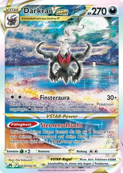 Darkrai VSTAR GG50/GG70 – Pokémon Zenit der Könige Karte