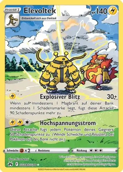 Elevoltek GG08/GG70 – Pokémon Zenit der Könige Karte