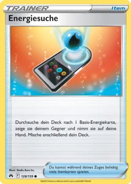 Energiesuche 128/159 – Pokémon Zenit der Könige Karte