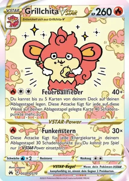 Grillchita VSTAR GG37/GG70 – Pokémon Zenit der Könige Karte
