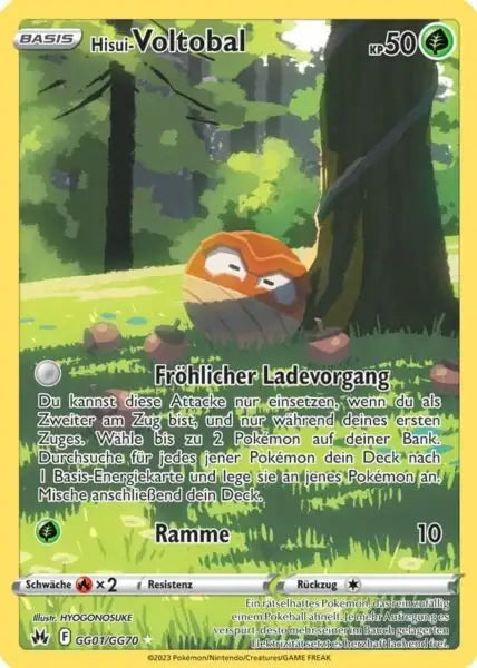 Hisui Voltobal GG01/GG70 – Pokémon Zenit der Könige Karte
