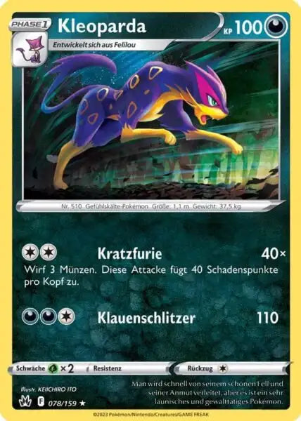 Kleopadra 078/159 – Pokémon Zenit der Könige Karte