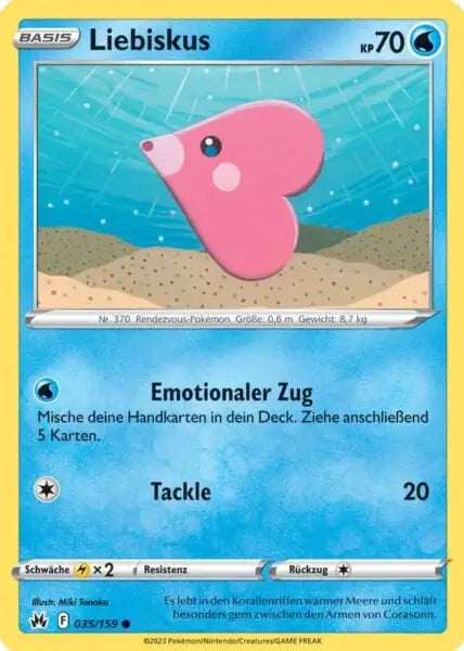 Liebiskus 035/159 – Pokémon Zenit der Könige Karte
