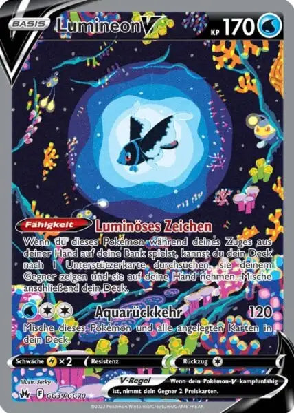 Lumineon V GG39/GG70 – Pokémon Zenit der Könige Karte