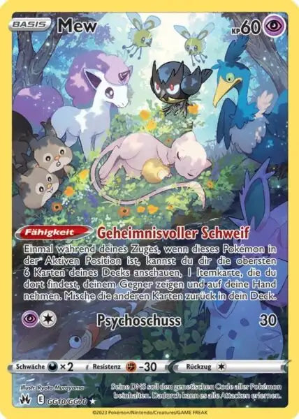 Mew GG10/GG70 – Pokémon Zenit der Könige Karte