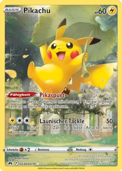 Pikachu GG30/GG70 – Pokémon Zenit der Könige Karte