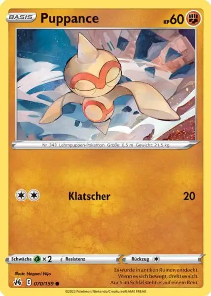 Puppance 070/159 – Pokémon Zenit der Könige Karte