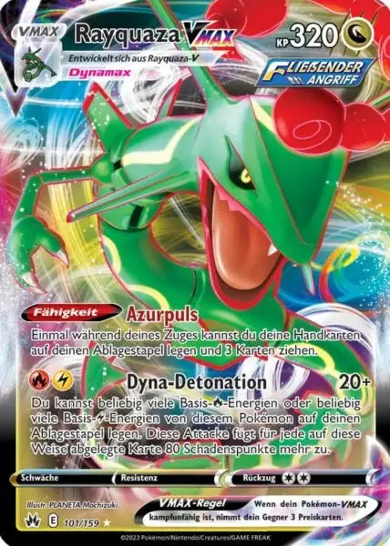 Rayquaza VMAX 101/159 – Pokémon Zenit der Könige Karte