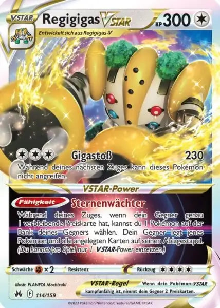 Regigigas VSTAR 114/159 – Pokémon Zenit der Könige Karte