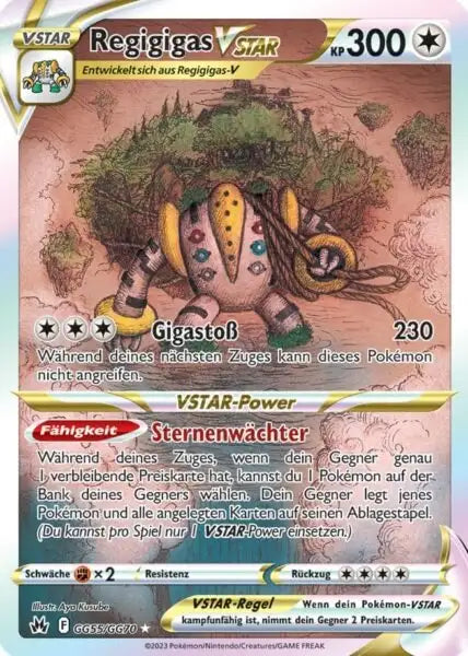 Regigigas VSTAR GG55/GG70 – Pokémon Zenit der Könige Karte