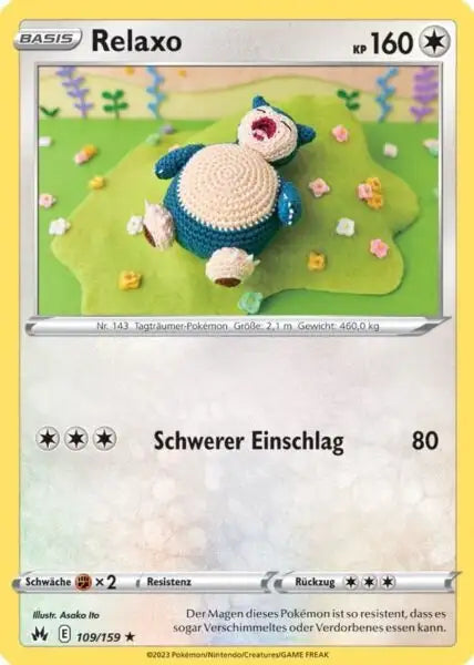 Relaxo 109/159 – Pokémon Zenit der Könige Karte