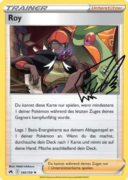 Roy 140/159 – Pokémon Zenit der Könige Karte