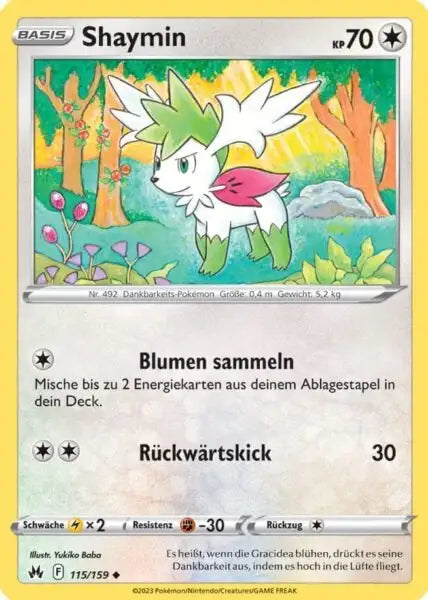 Shaymin 115/159 – Pokémon Zenit der Könige Karte