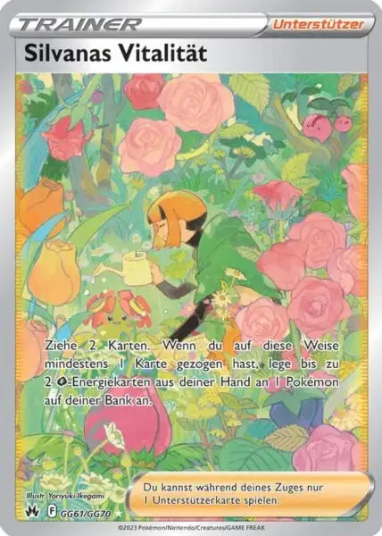 Silvanas Vitalitaet GG61/GG70 – Pokémon Zenit der Könige Karte
