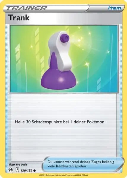 trank 139/159 – Pokémon Zenit der Könige Karte