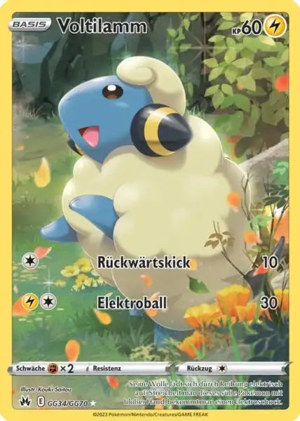 Voltilamm GG34/GG70 – Pokémon Zenit der Könige Karte