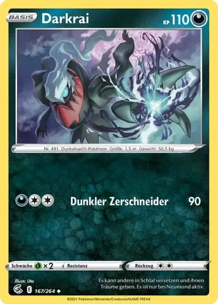 darkrai 167/264 – Pokémon Fusionsangriff Karte