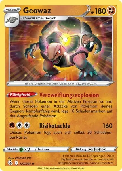 geowaz 137/264 – Pokémon Fusionsangriff Karte