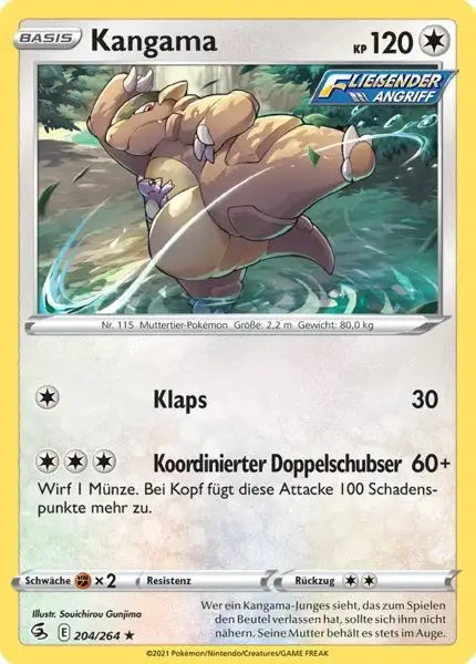 kangama 204/264 – Pokémon Fusionsangriff Karte