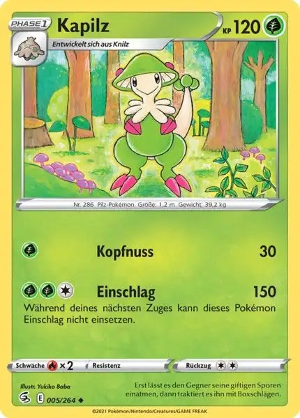kapilz 005/264 – Pokémon Fusionsangriff Karte