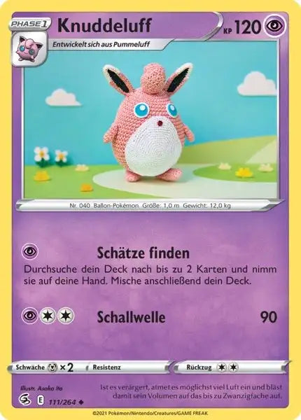 knuddeluff 111/264 – Pokémon Fusionsangriff Karte