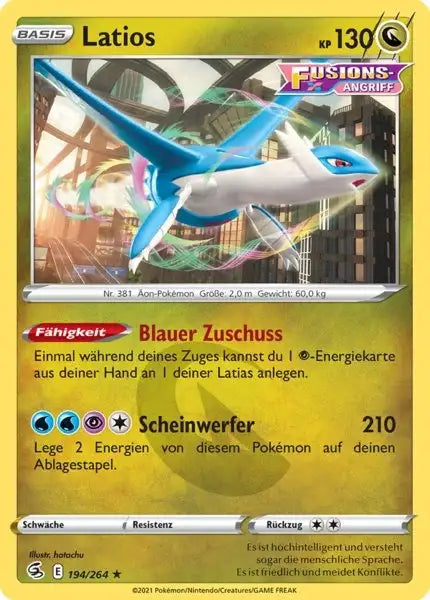 latios 194/264 – Pokémon Fusionsangriff Karte