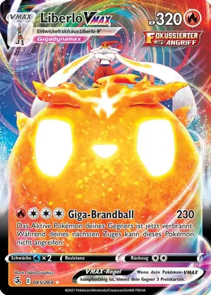 liberlo vmax 045/264 – Pokémon Fusionsangriff Karte