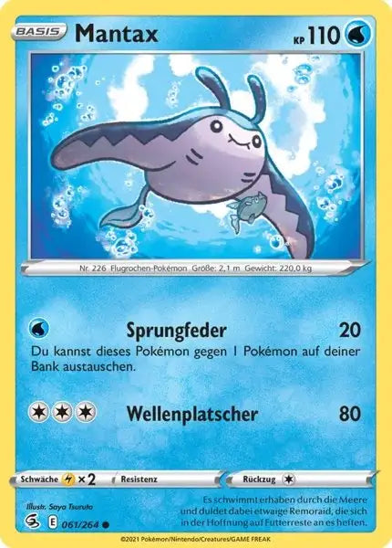 mantax 061/264 – Pokémon Fusionsangriff Karte