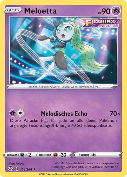 meloetta 124/264 – Pokémon Fusionsangriff Karte