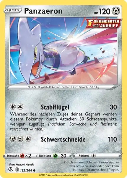 panzaeron 182/264 – Pokémon Fusionsangriff Karte