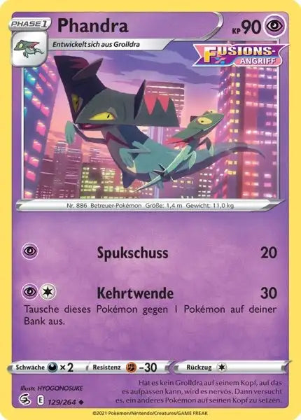 phandra 129/264 – Pokémon Fusionsangriff Karte