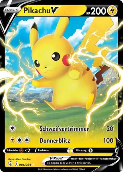 pikachu v 086/264 – Pokémon Fusionsangriff Karte