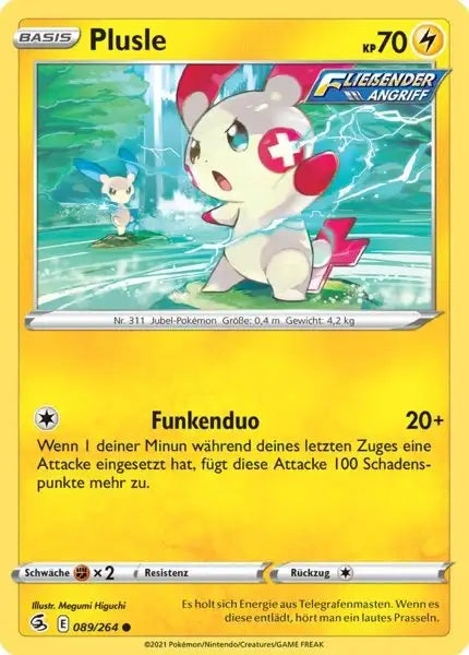 plusle 089/264 – Pokémon Fusionsangriff Karte