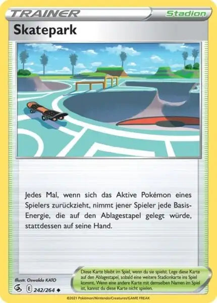 pokemon karte stadion skatepark fusionsangriff 242/264 – Pokémon Fusionsangriff Karte